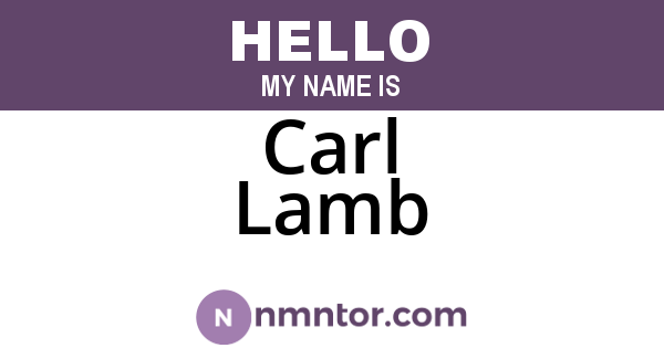 Carl Lamb