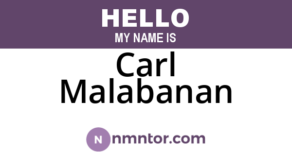 Carl Malabanan