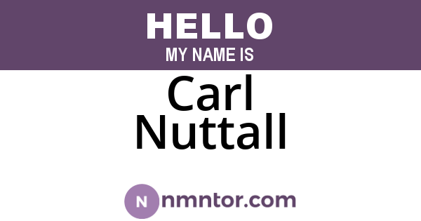 Carl Nuttall