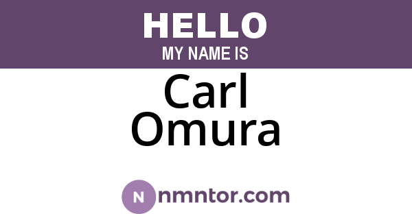 Carl Omura