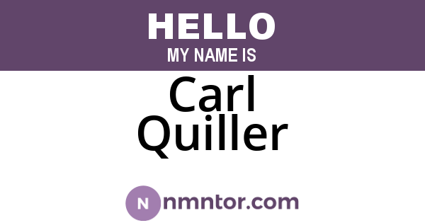 Carl Quiller