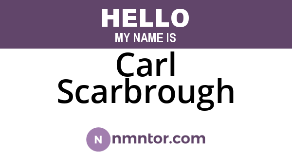 Carl Scarbrough