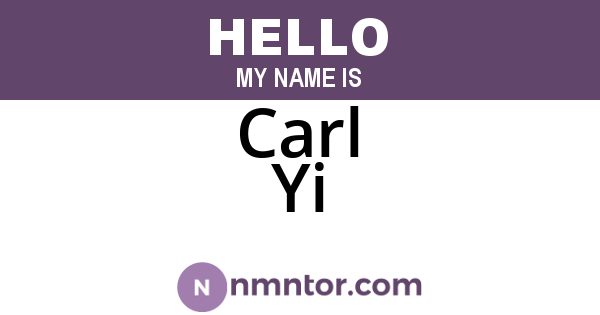 Carl Yi