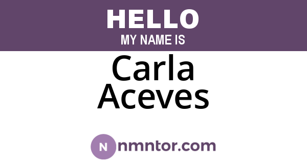 Carla Aceves