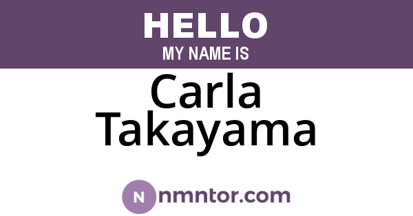Carla Takayama