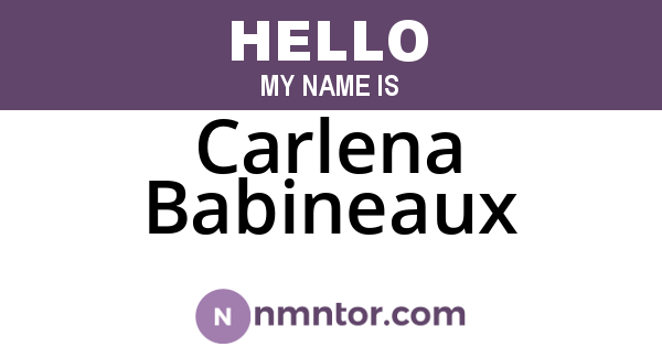 Carlena Babineaux