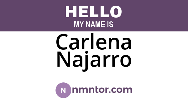 Carlena Najarro