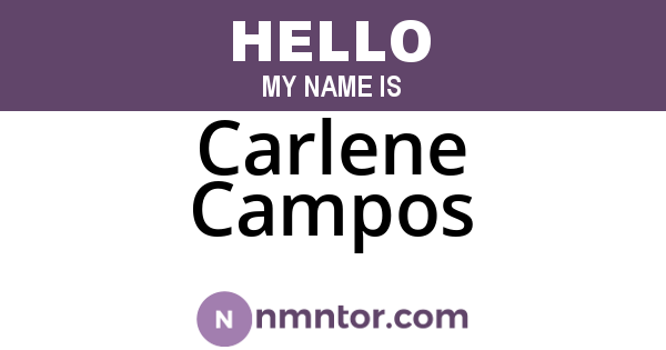Carlene Campos