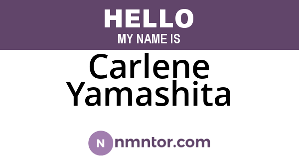 Carlene Yamashita