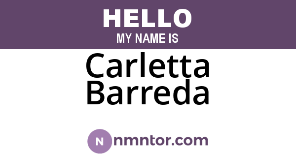 Carletta Barreda