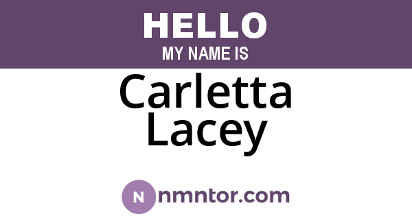 Carletta Lacey