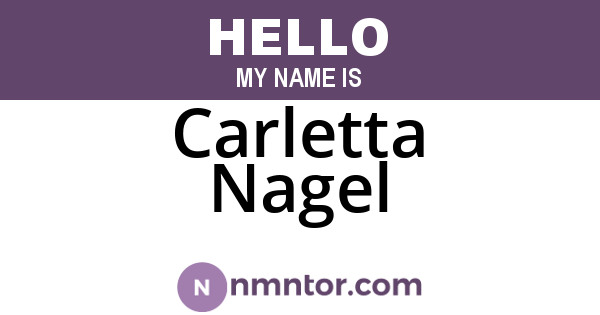 Carletta Nagel