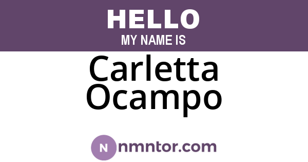 Carletta Ocampo