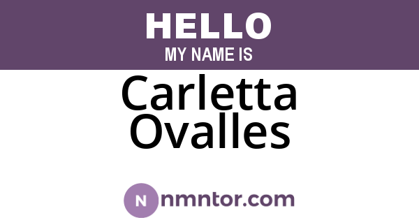 Carletta Ovalles