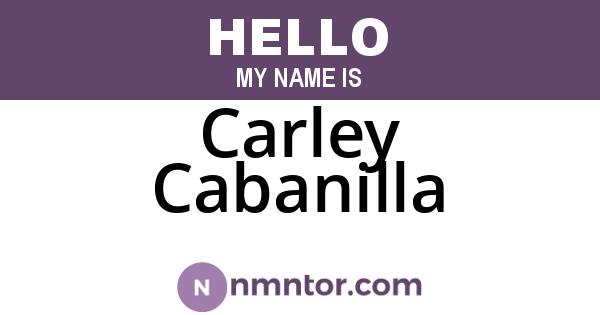 Carley Cabanilla