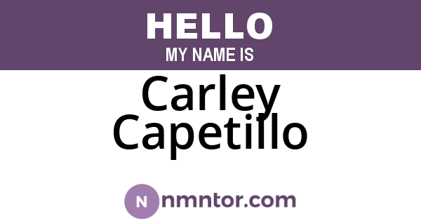 Carley Capetillo
