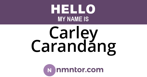 Carley Carandang
