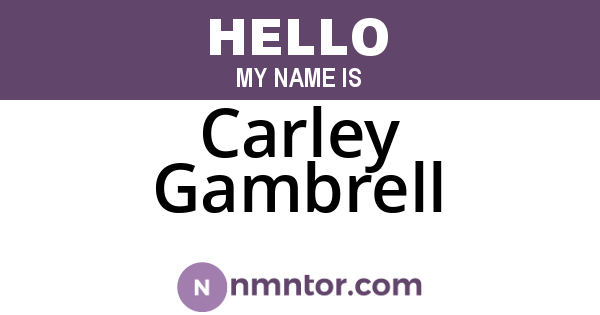 Carley Gambrell