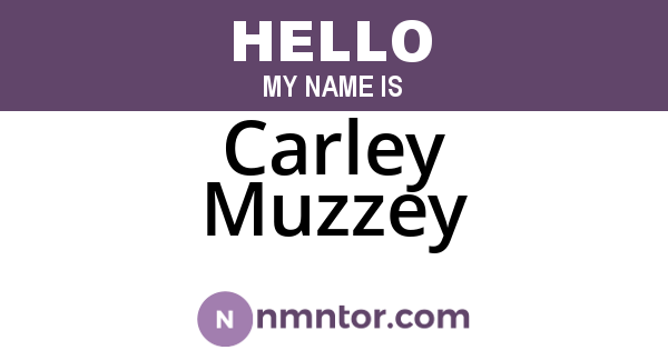 Carley Muzzey