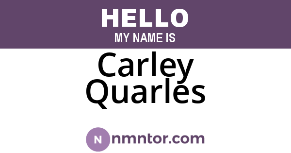 Carley Quarles