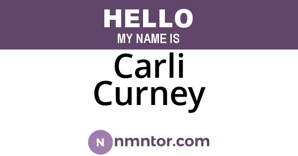 Carli Curney