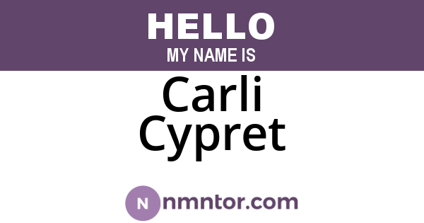 Carli Cypret