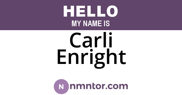Carli Enright