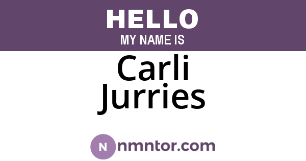 Carli Jurries