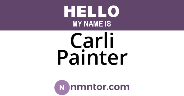 Carli Painter