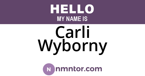 Carli Wyborny
