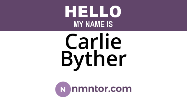 Carlie Byther