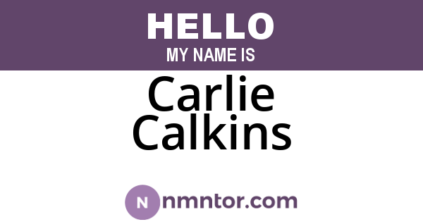 Carlie Calkins