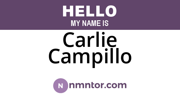 Carlie Campillo