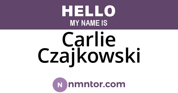 Carlie Czajkowski