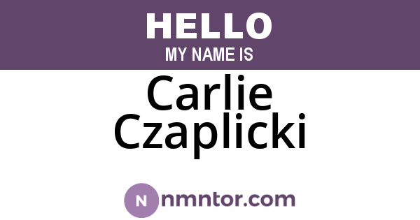 Carlie Czaplicki