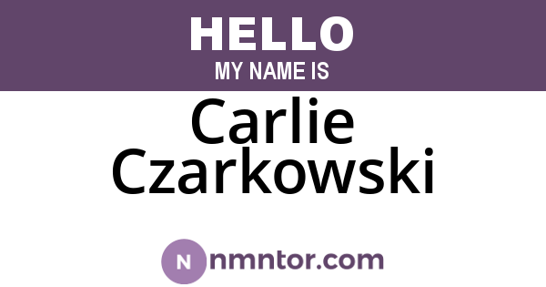 Carlie Czarkowski