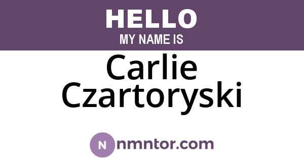 Carlie Czartoryski