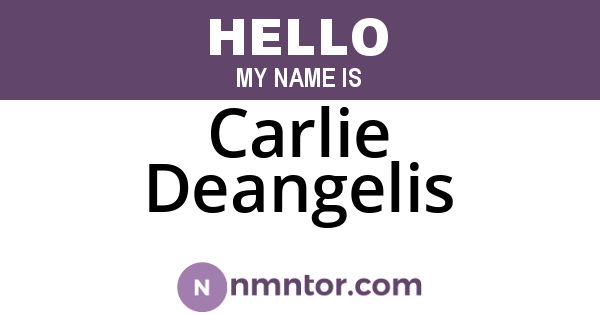 Carlie Deangelis