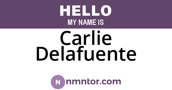 Carlie Delafuente