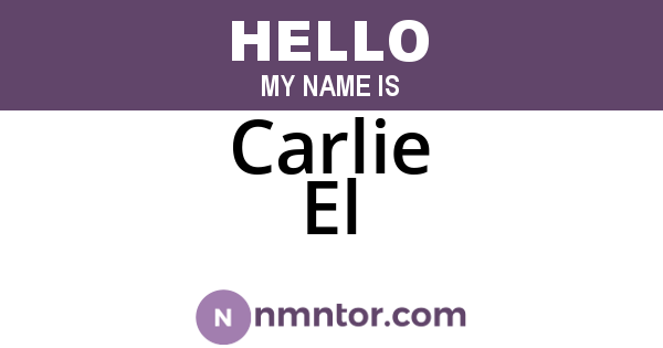 Carlie El