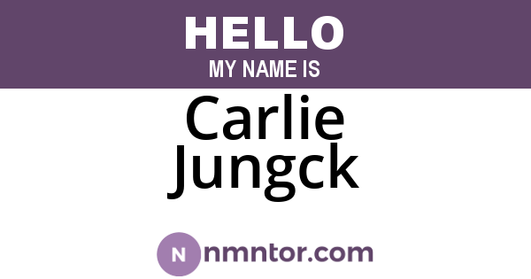 Carlie Jungck
