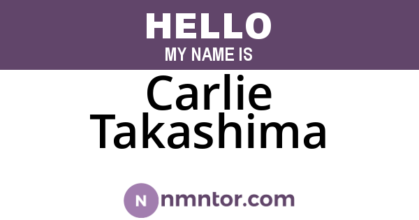 Carlie Takashima