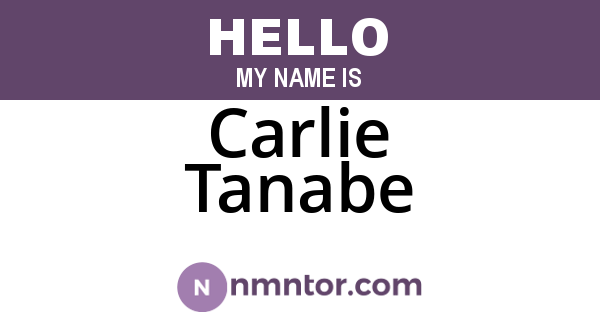 Carlie Tanabe