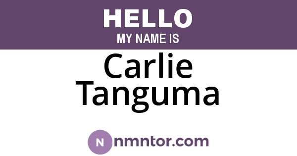 Carlie Tanguma
