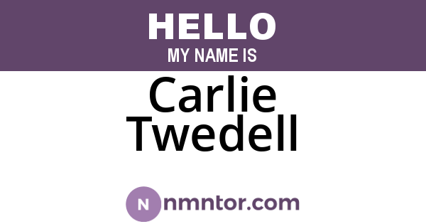 Carlie Twedell