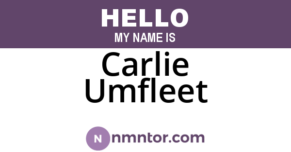 Carlie Umfleet