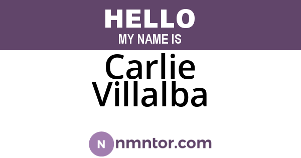 Carlie Villalba