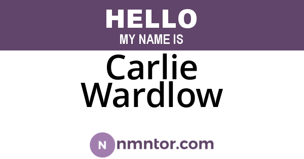 Carlie Wardlow