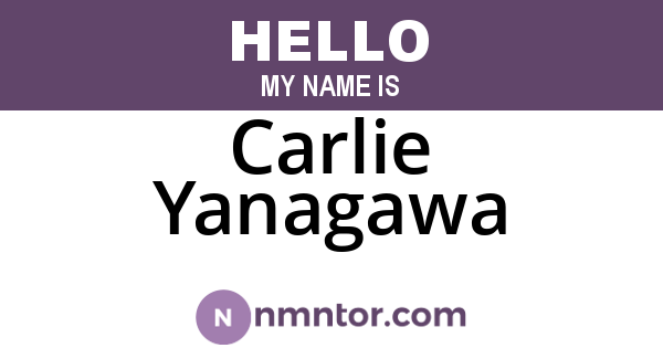 Carlie Yanagawa