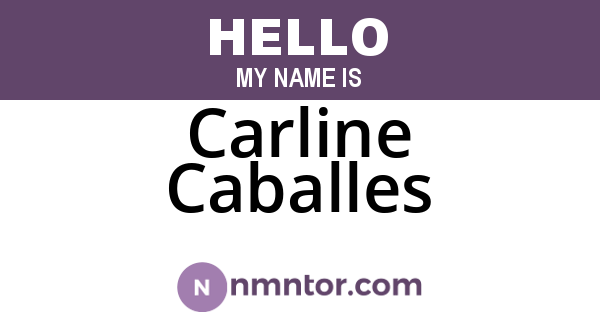 Carline Caballes